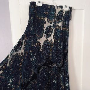 Paisley maxi skirt